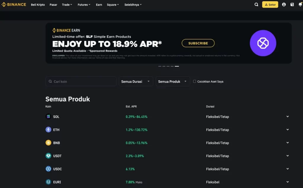 Binance Earn