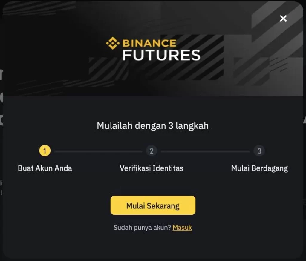 Binance Futures Memulai Trading