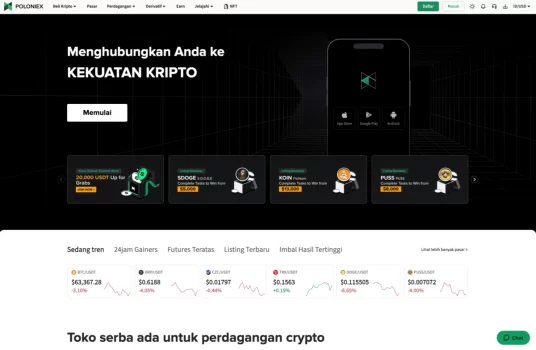 Poloniex Exchange Depan